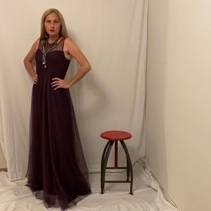 🔥Sale ~Foryoudress ~ Formal Deep Purple Gown ~ Size 6 ~ NWT